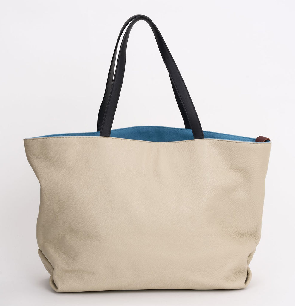 Loro Piana New Leather Cashmere Tote