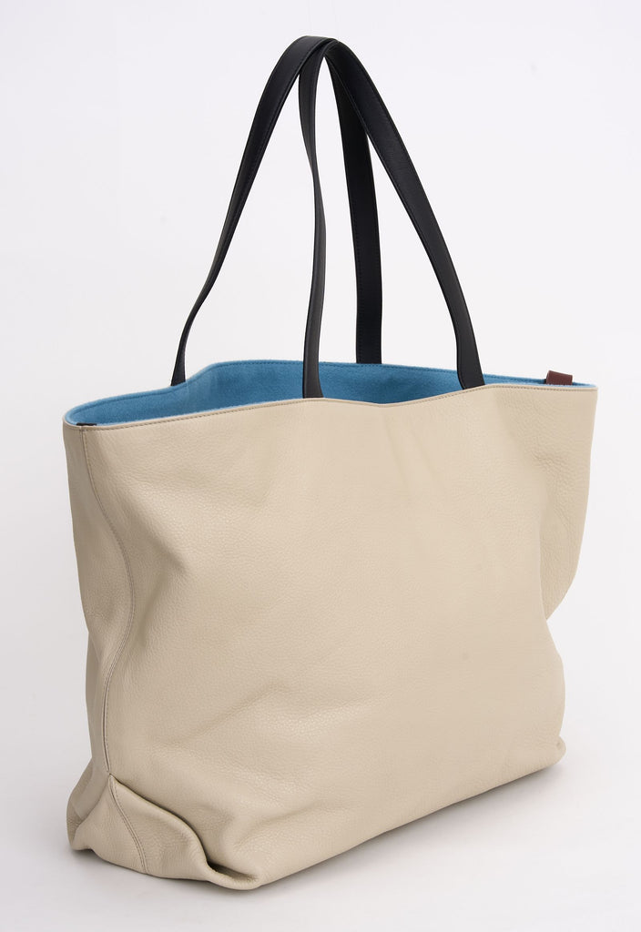 Loro Piana New Leather Cashmere Tote