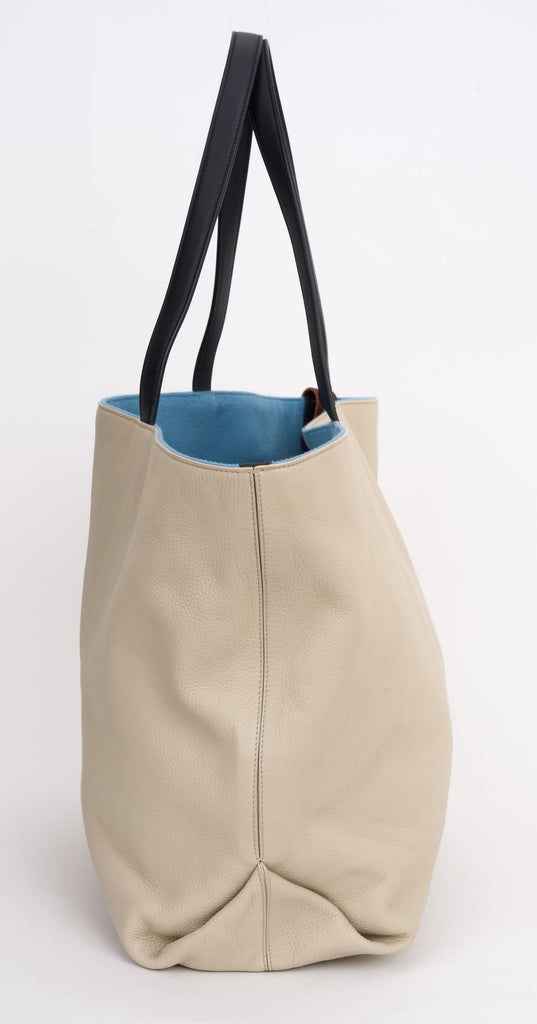 Loro Piana New Leather Cashmere Tote