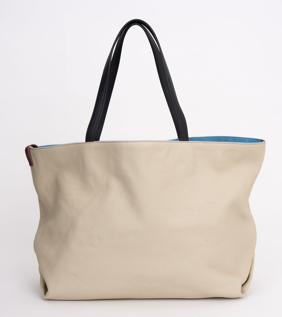 Loro Piana New Leather Cashmere Tote