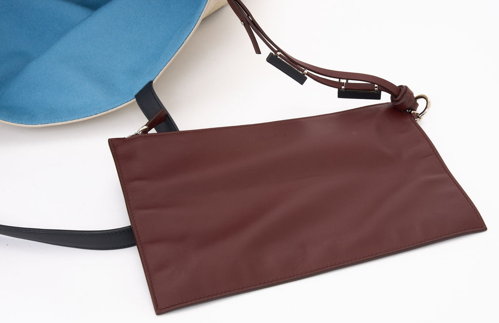 Loro Piana New Leather Cashmere Tote