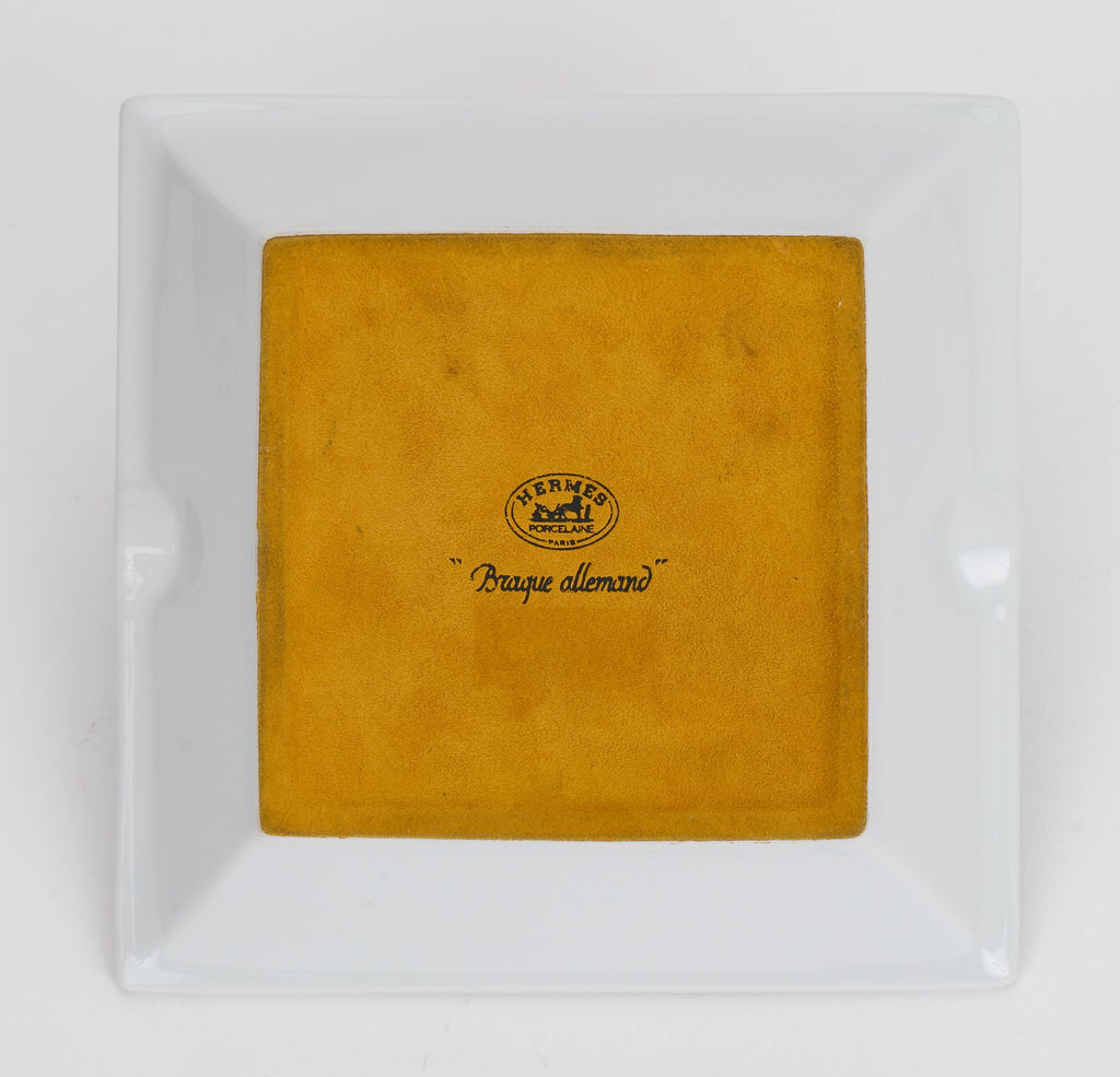 Hermès Braque Allemand Limoges Ashtray