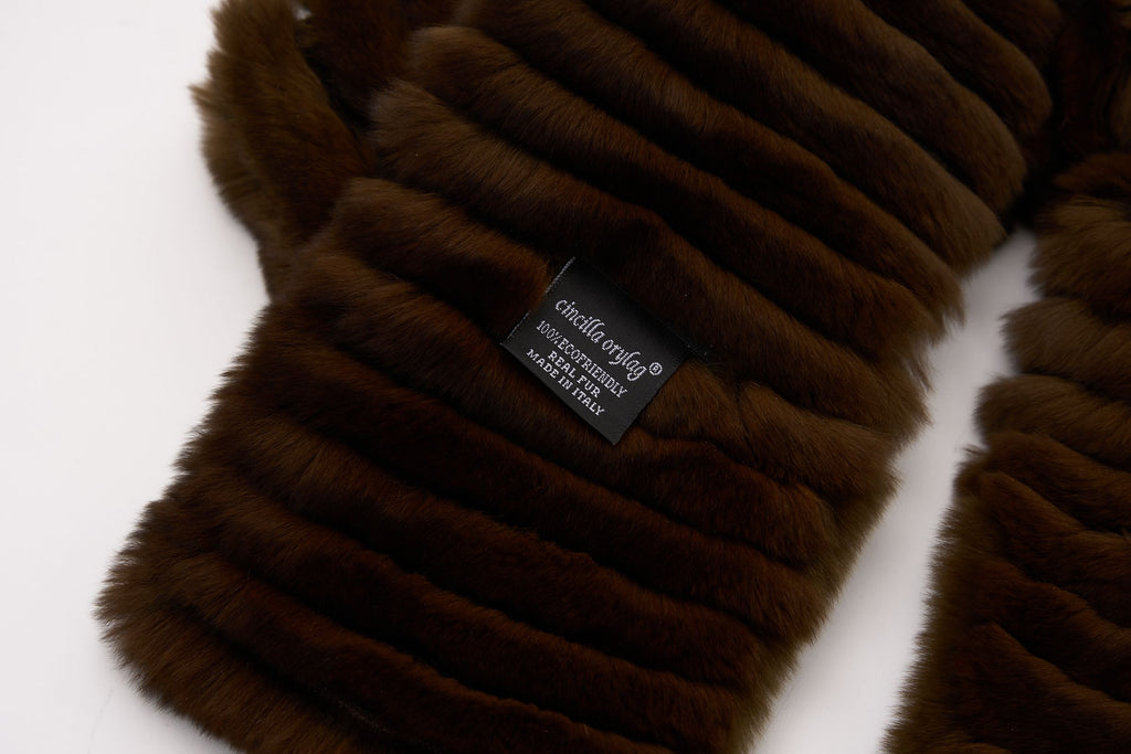 Chanel Cincilla Orylag Fur CC Scarf