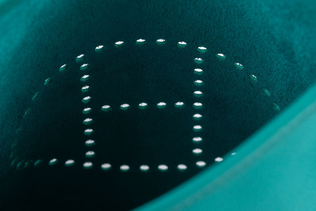 Hermès Mini Evelyne Blue Paon Epsom