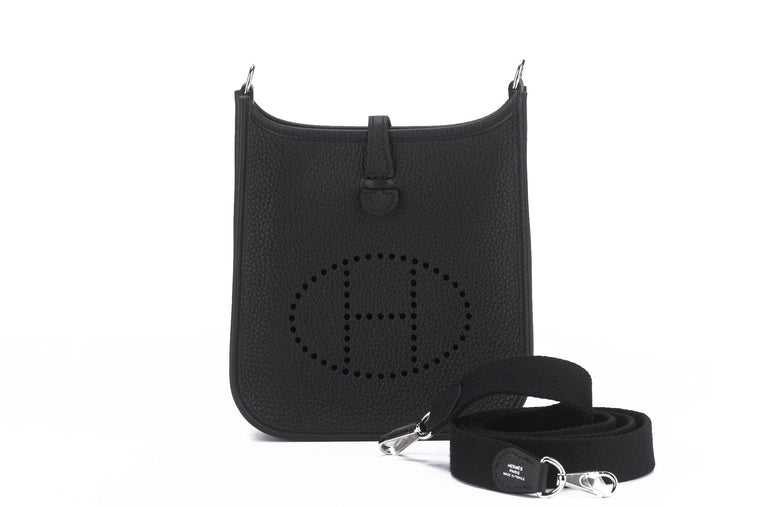 Hermès New Black Mini Evelyne Clemence