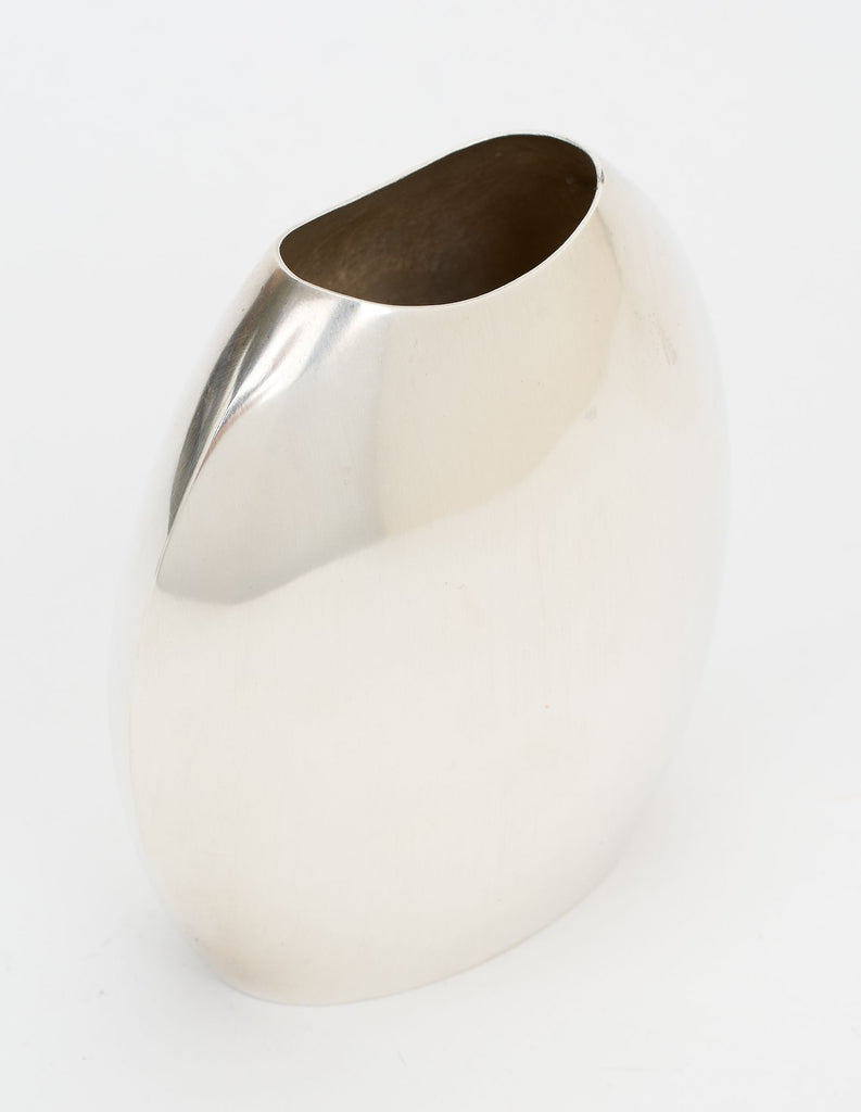 Hermès Small Silver Plate Metal Vase
