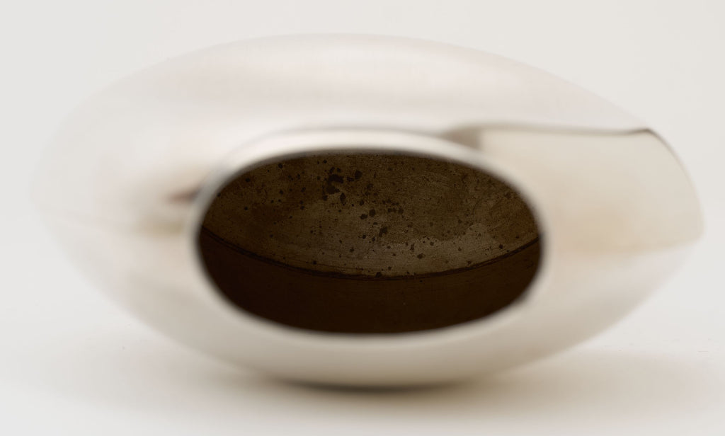 Hermès Small Silver Plate Metal Vase