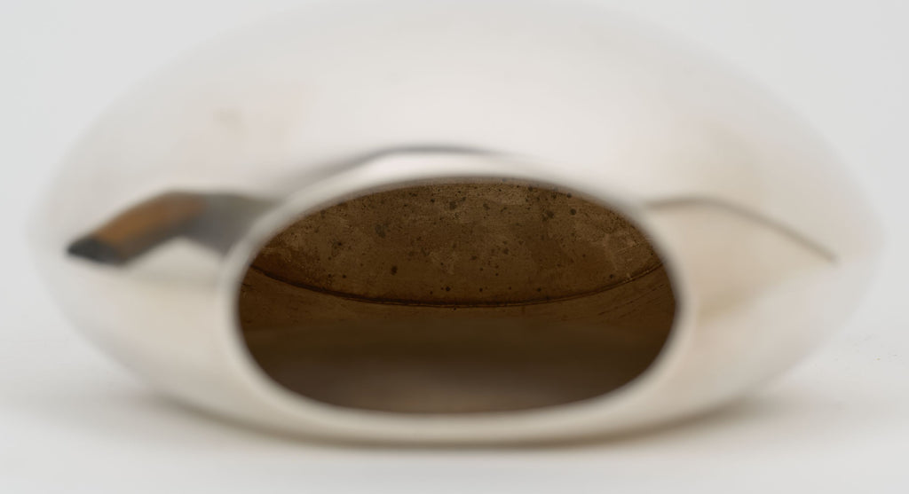 Hermès Small Silver Plate Metal Vase