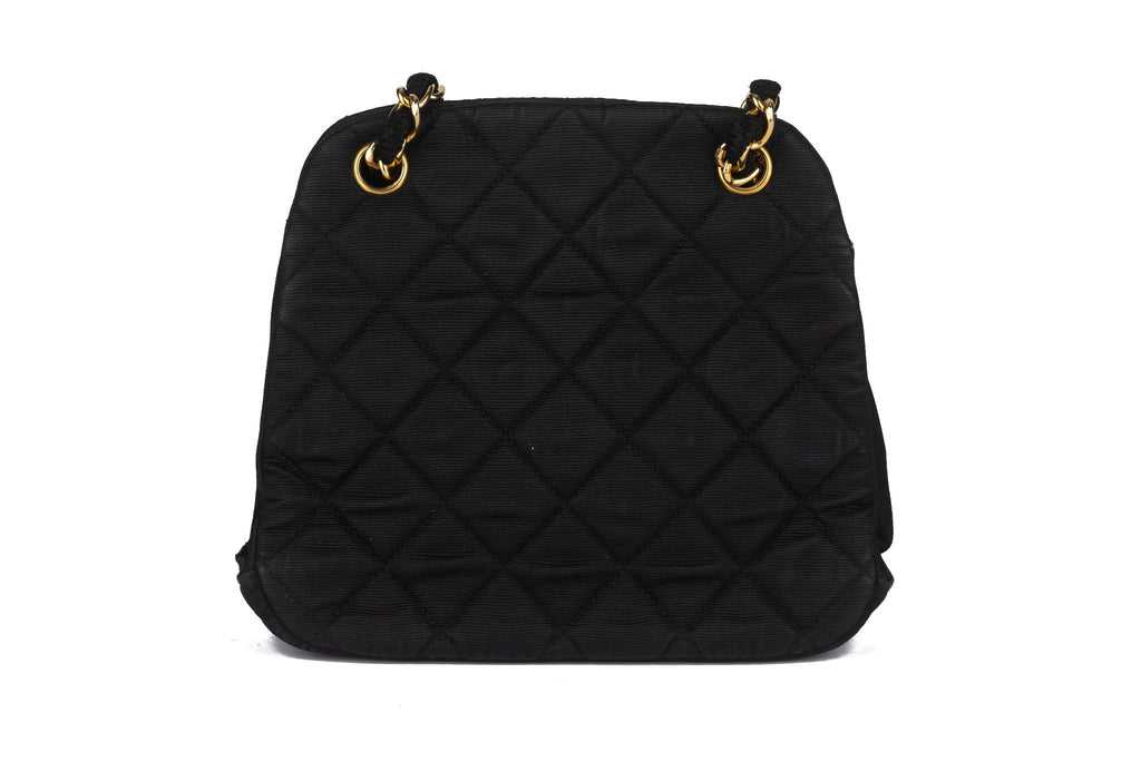 Chanel Vintage Black Chain Shoulder Bag