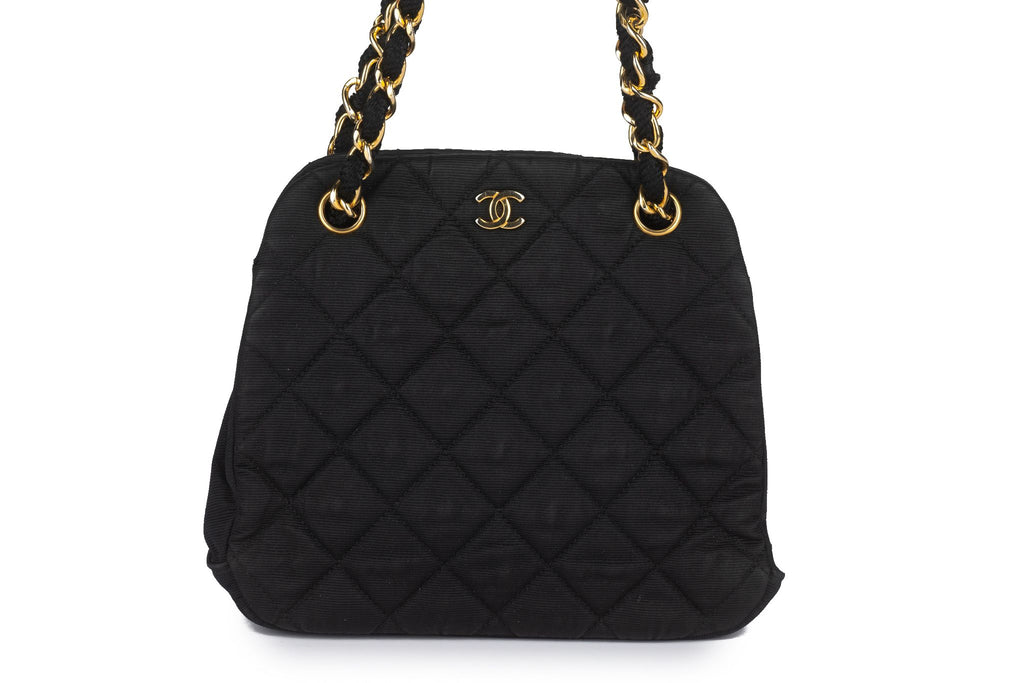 Chanel Vintage Black Chain Shoulder Bag