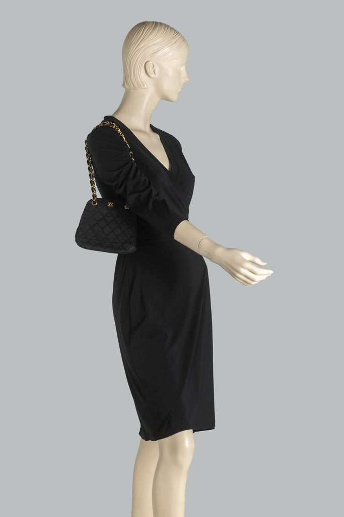 Chanel Vintage Black Chain Shoulder Bag