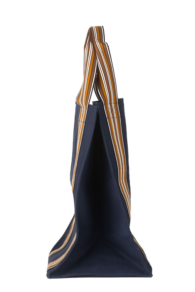 Loro Piana New Unisex Oversize Blue Tote