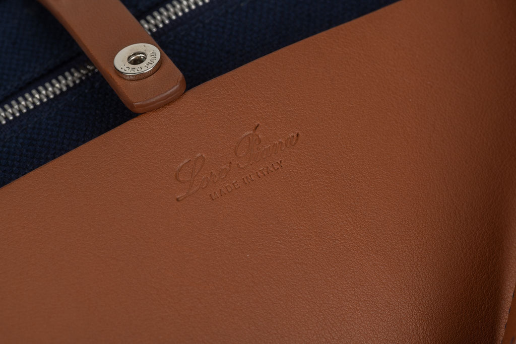 Loro Piana New Unisex Oversize Blue Tote