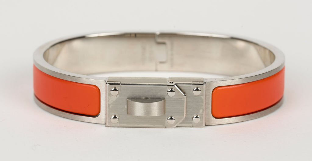 Hermès Mini Orange Clic Kelly Bracelet