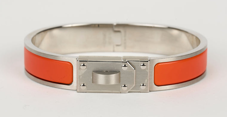 Hermès Mini Orange Clic Kelly Bracelet