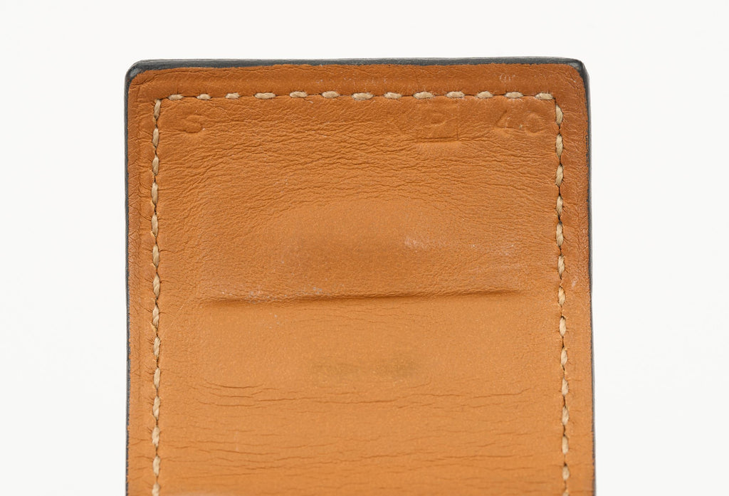 Hermès Black Croc CDC Gold Bracelet