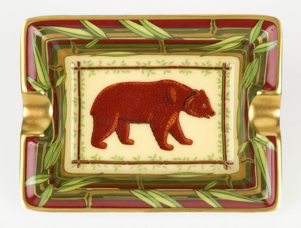 Hermès 4 Mini Jungle Porcelain Ashtrays