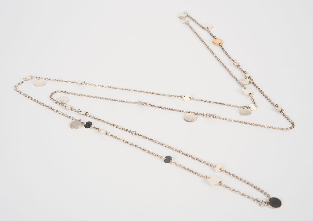 Hermès Silver & Rose Gold Long Necklace