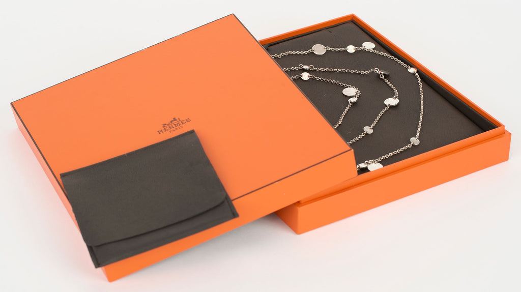 Hermès Silver & Rose Gold Long Necklace