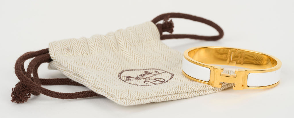 Hermès Thin Clic Clac H Enamel Bracelet