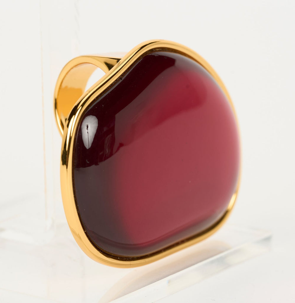 Dries Van Noten Oversize Red Ring W/Box