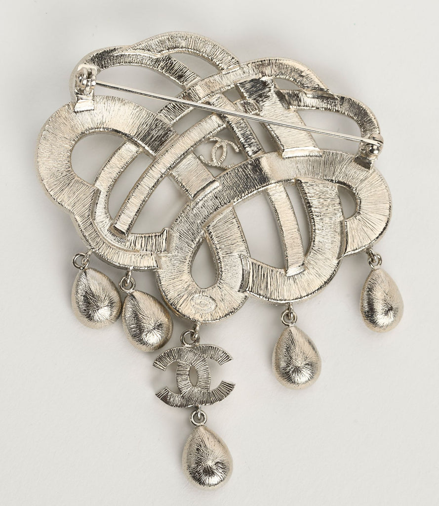 Chanel Sapphire & Crystal Drops Brooch