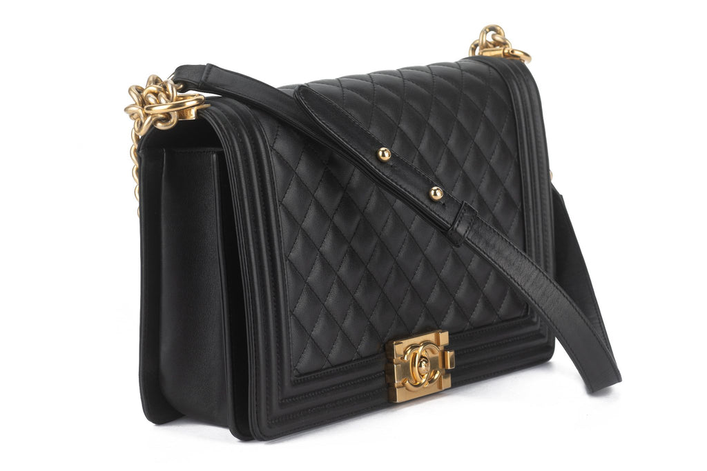 Chanel Quilted Calfskin Large Boy Flap