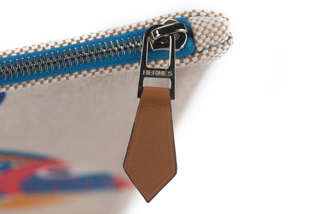 Hermès New Toile Clutch Traffic Jam
