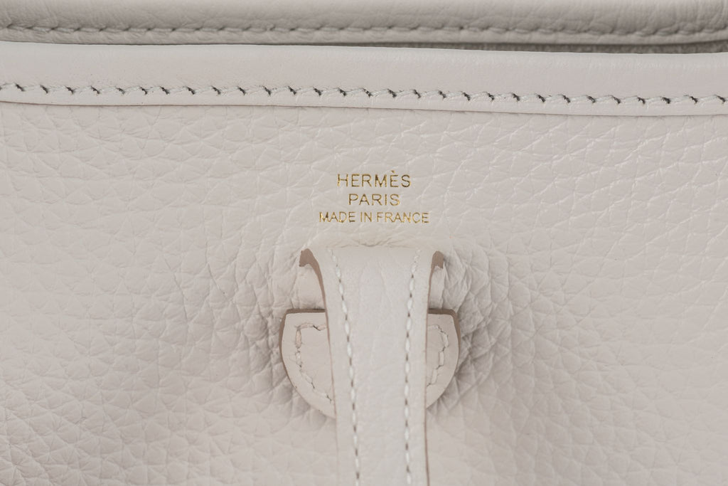 Hermès Clemence Evelyne Gris Pale NEW