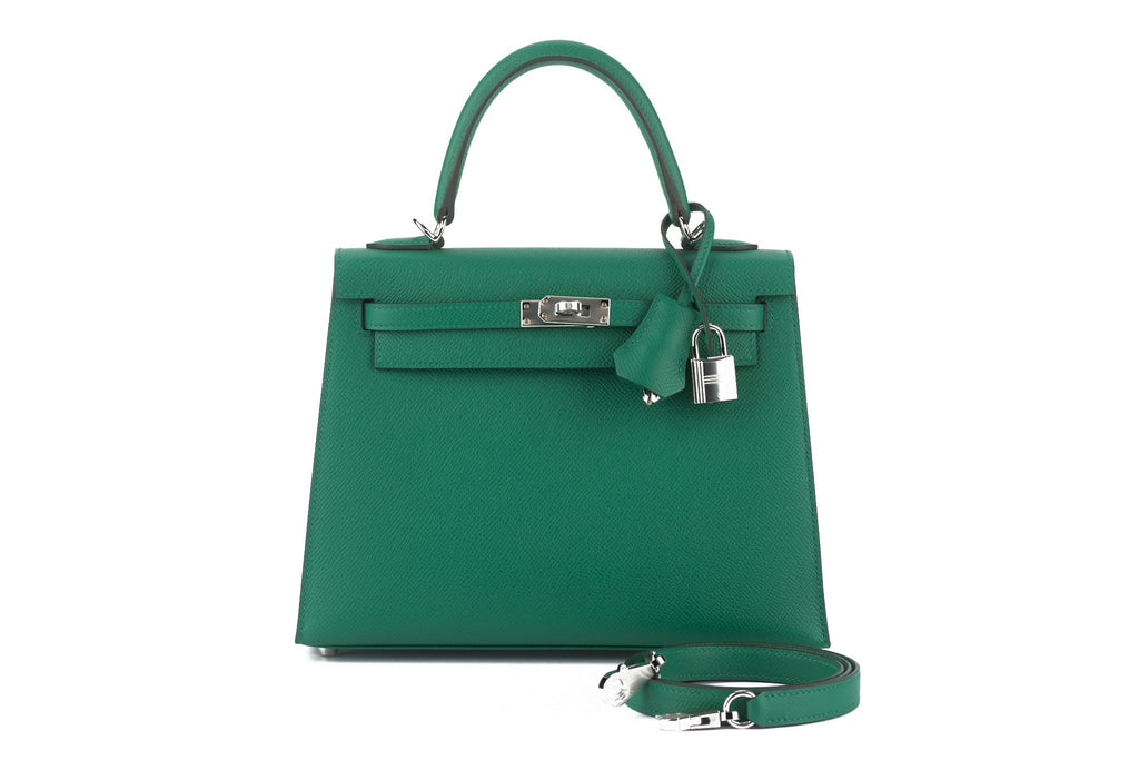 Hermès Epsom Kelly Sellier 25 Vert Jade