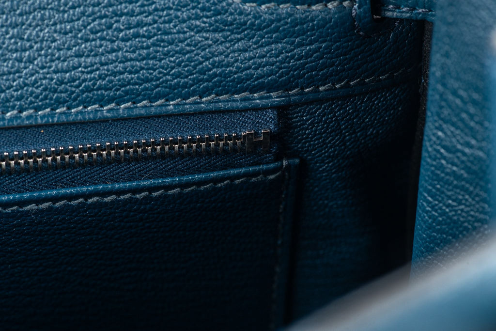 Hermès NEW Birkin 25 Togo Blue De Prusse