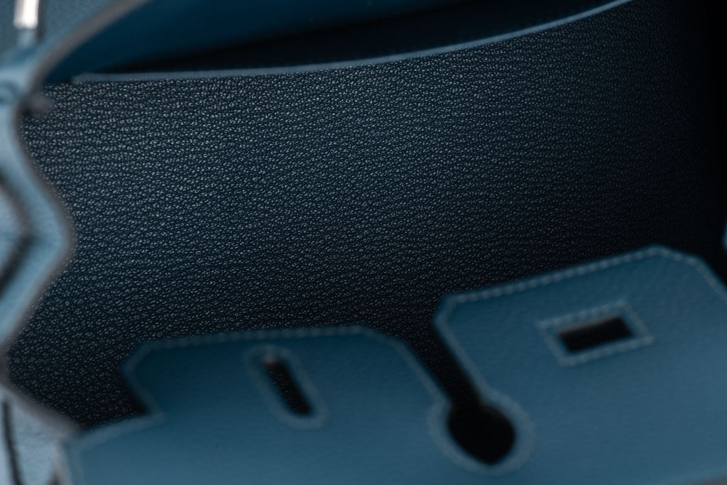 Hermès NEW Birkin 25 Togo Blue De Prusse