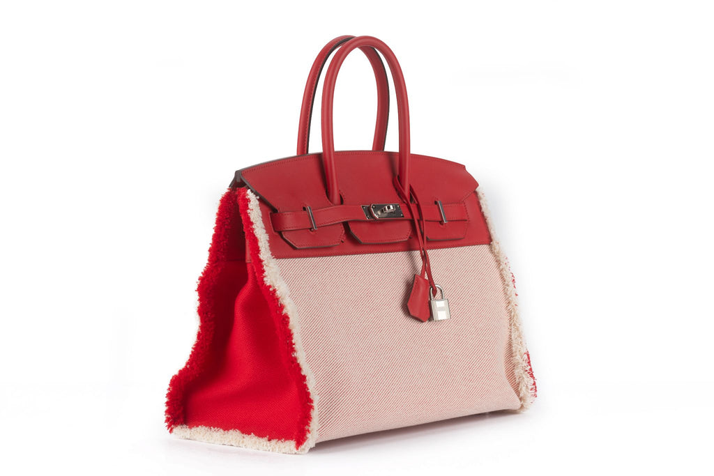 Hermès Swift Twill H Fray Fray Birkin 35