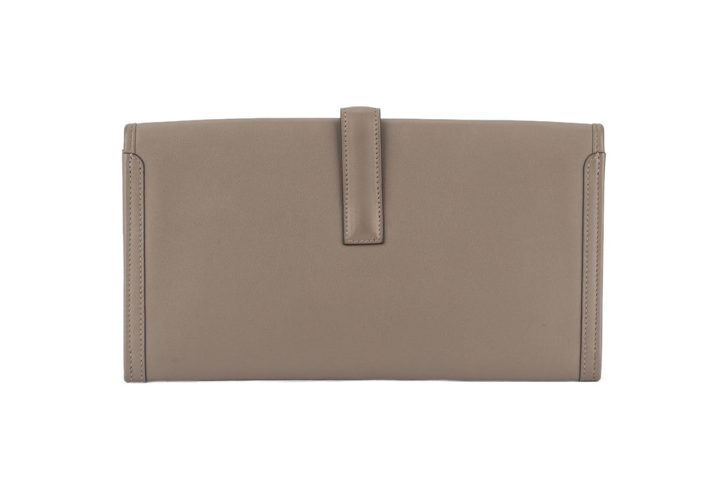 Hermès Swift Jige Elan 29 Clutch Etoupe