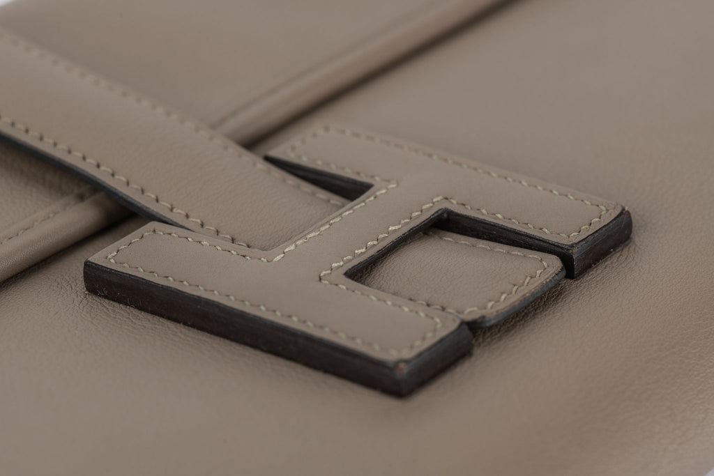 Hermès Swift Jige Elan 29 Clutch Etoupe
