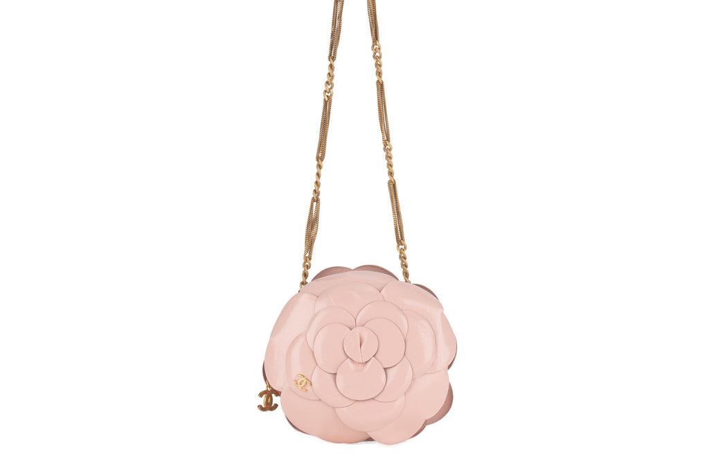 Chanel New Pink Camellia Round Bag