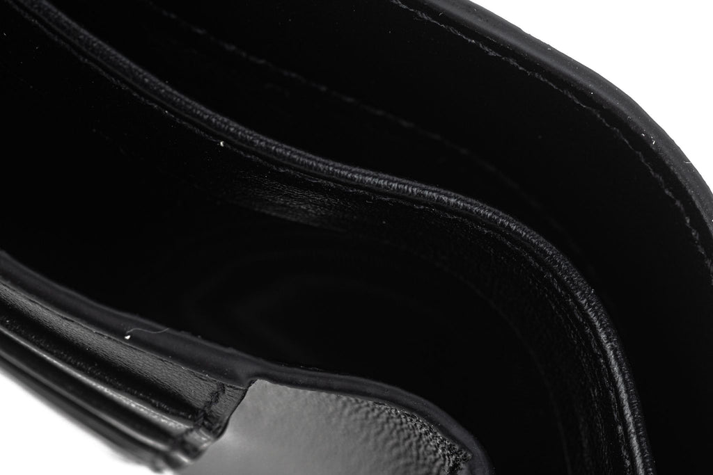 YSL New Black Croc Embossed Wallet