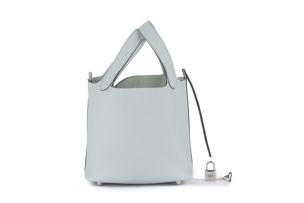 Hermès New Pearl Grey Picotin 18 Togo