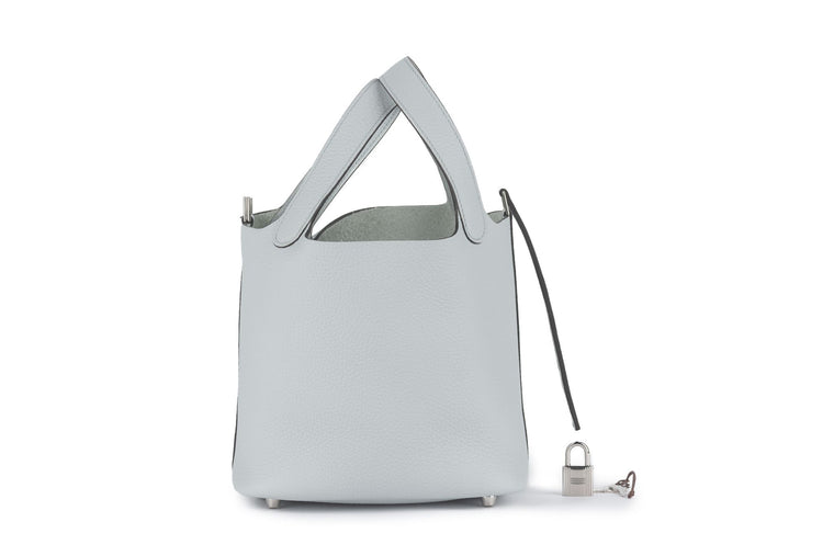 Hermès New Pearl Grey Picotin 18 Togo