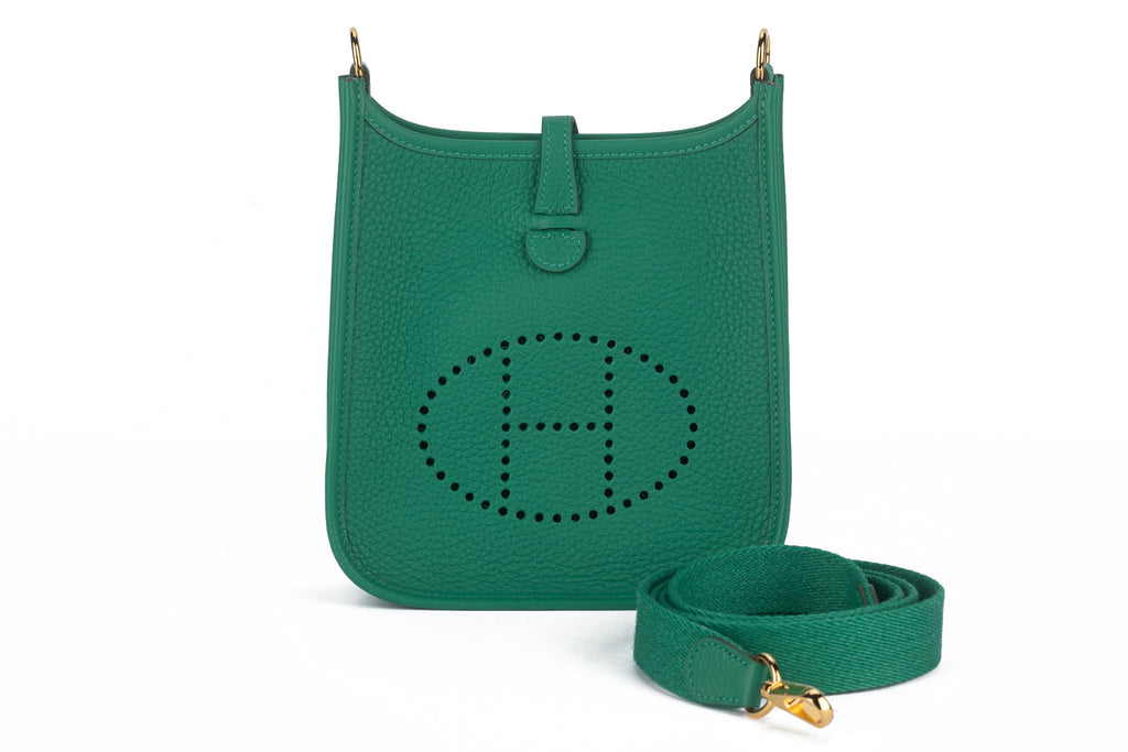 Hermès Mini Evelyne Bag Vert Vertigo New