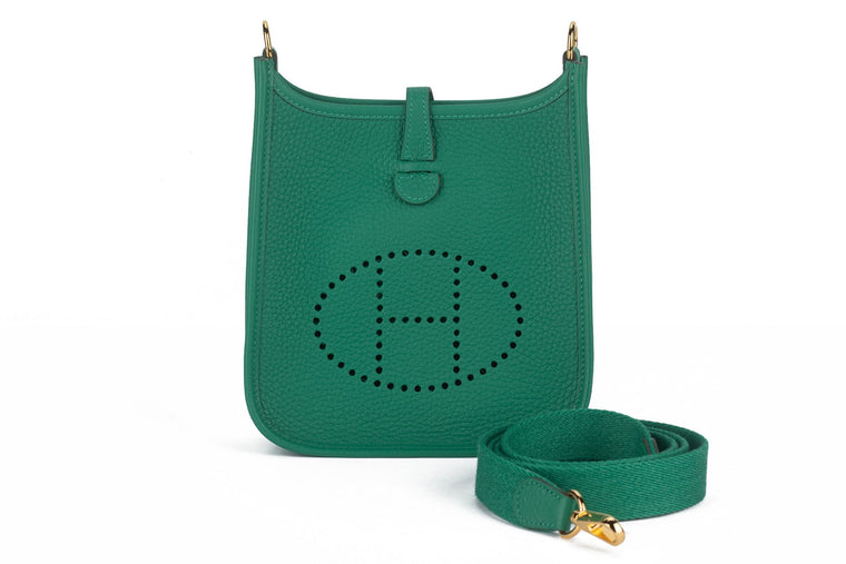 Hermès Mini Evelyne Bag Vert Vertigo New