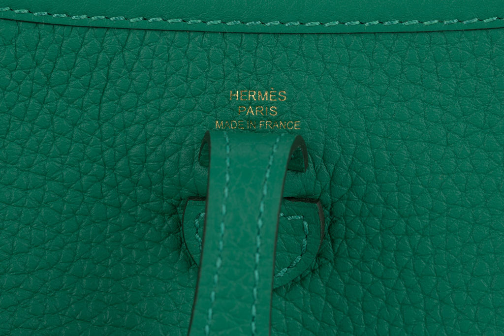 Hermès Mini Evelyne Bag Vert Vertigo New
