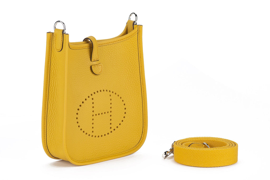 Hermès Mini Evelyne Bag Jaune Ambre NIB