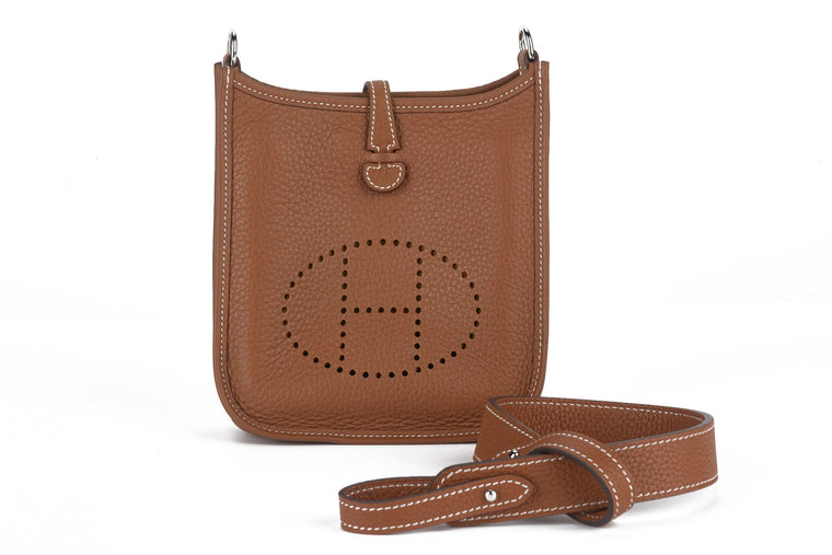 Hermès Gold Mini Evelyne Bag