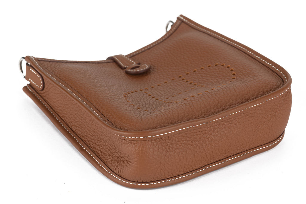 Hermès Gold Mini Evelyne Bag