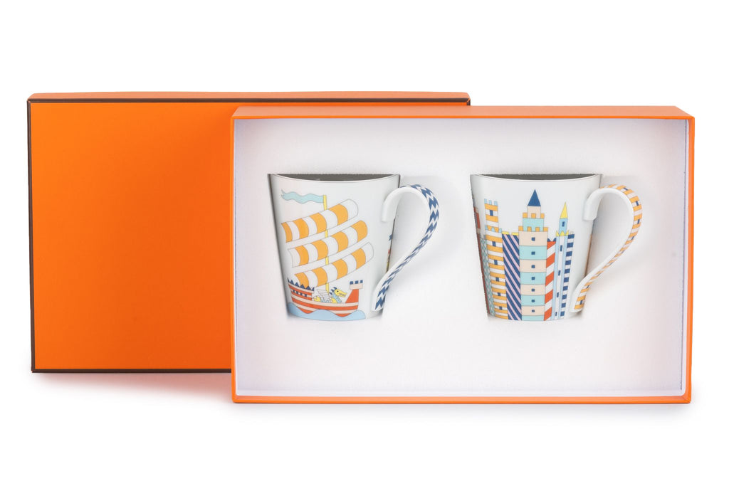 Hermès Two Mugs Chateau Épopée