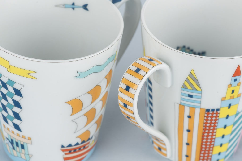 Hermès Two Mugs Chateau Épopée