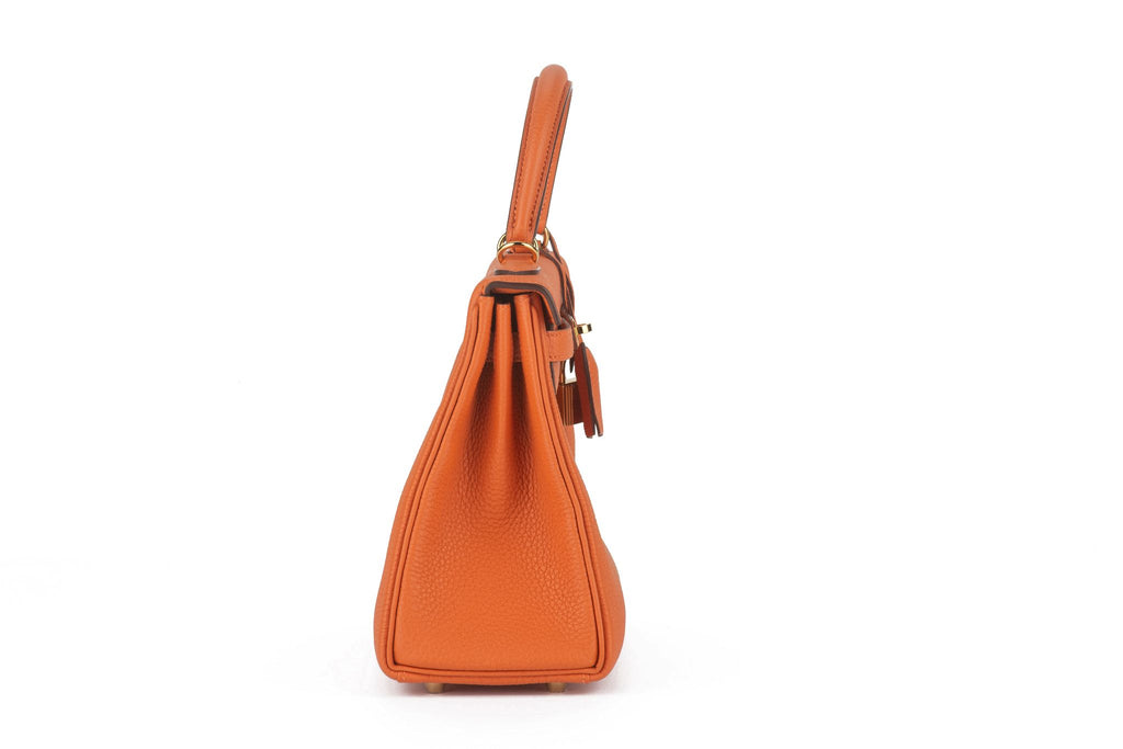 Hermès Kelly 25 Retournè Orange Togo