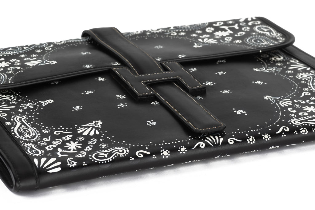 Hermès Black Box Jige Clutch Bandana Bag