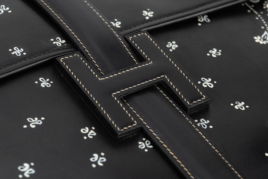 Hermès Black Box Jige Clutch Bandana Bag
